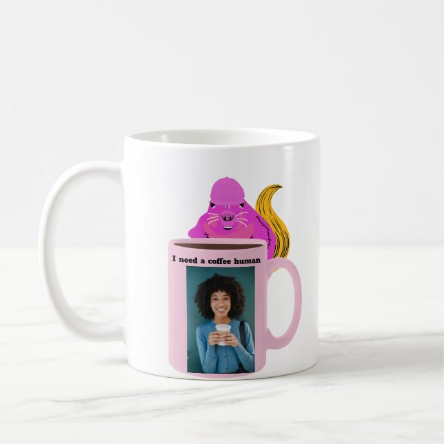 Naughty Squirrel #130 Coffee Human Coffee Mug (Left)