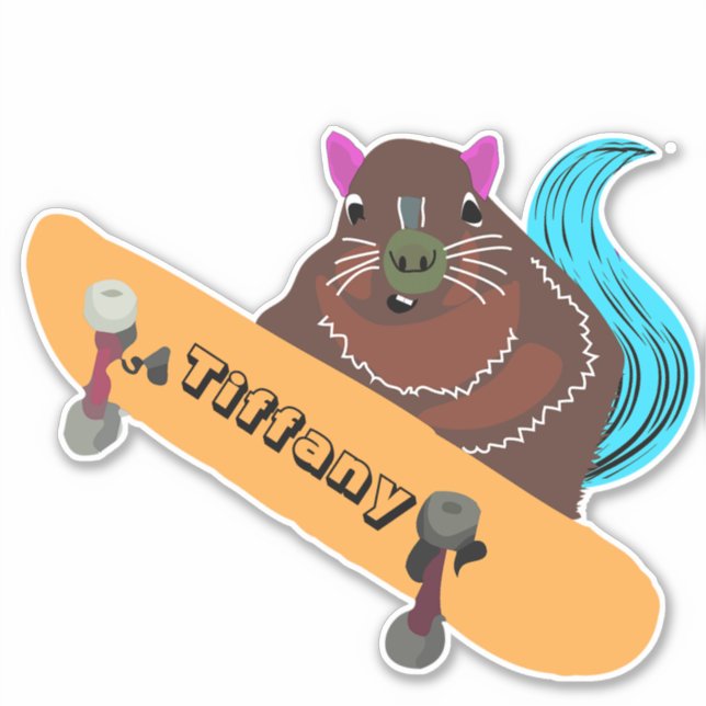 Naughty Squirrel #132 Girls Name  (Front)