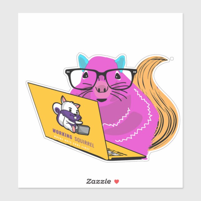 Naughty Squirrel #16 Sticker (Sheet)