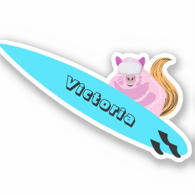 Naughty Squirrel #1789 Surfing (Front)