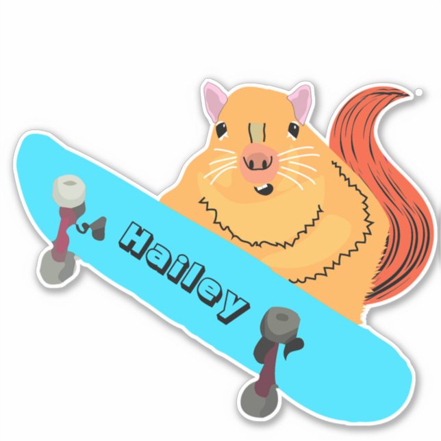 Naughty Squirrel #192 Hailey Skateboarding (Front)