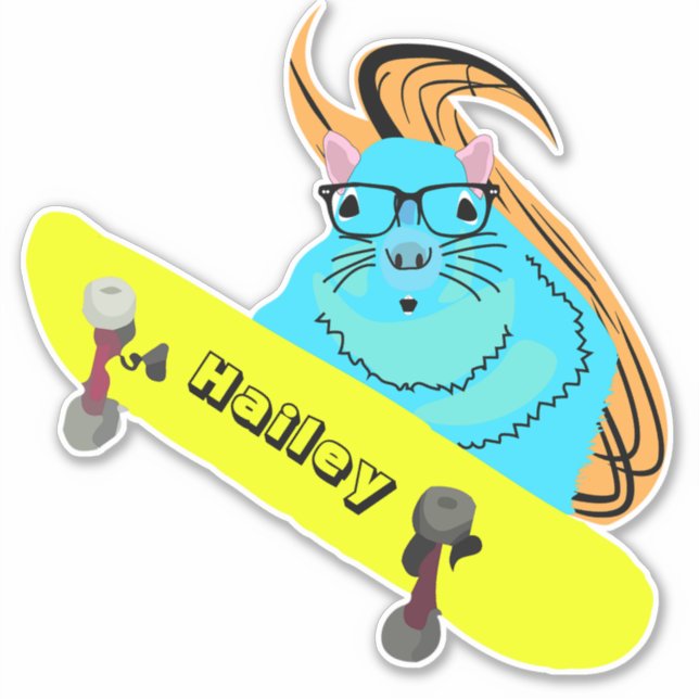 Naughty Squirrel #199 Hailey Skateboarding (Front)