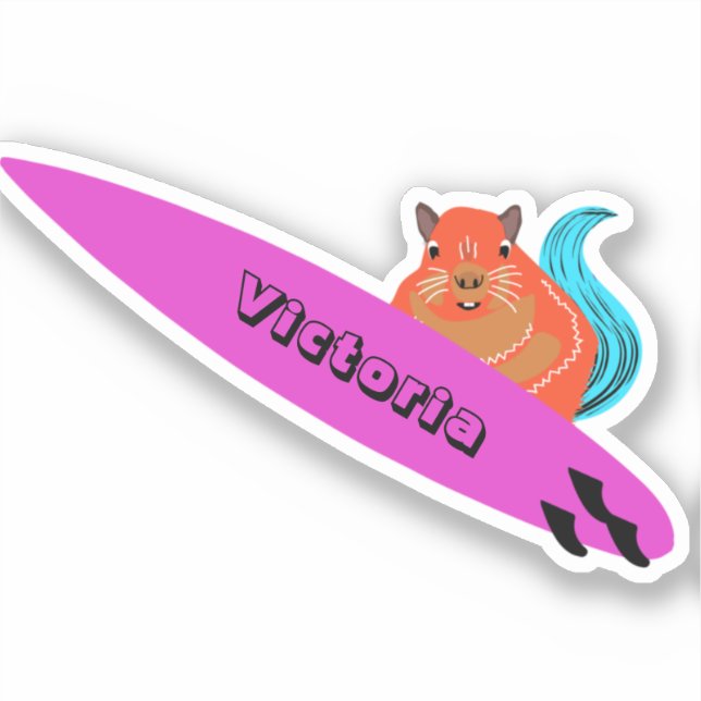 Naughty Squirrel #2042 Surfing (Front)