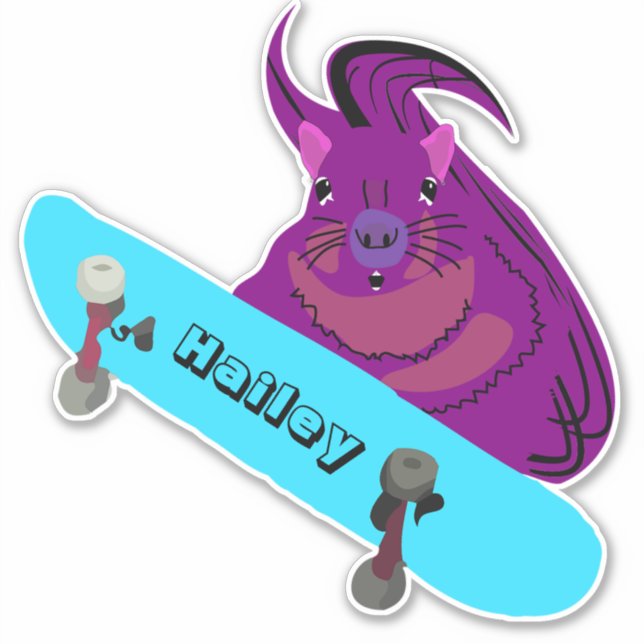 Naughty Squirrel #206 Hailey Skateboarding (Front)