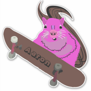 Naughty Squirrel #212 Skateboarding