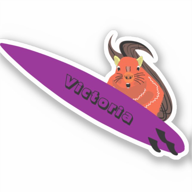 Naughty Squirrel #2143 Surfing (Front)