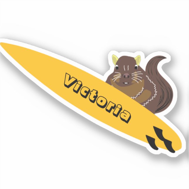 Naughty Squirrel #2228 Surfing (Front)