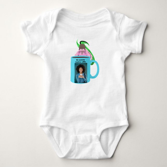 Naughty Squirrel #293 Baby Coffee Bodysuit (Front)