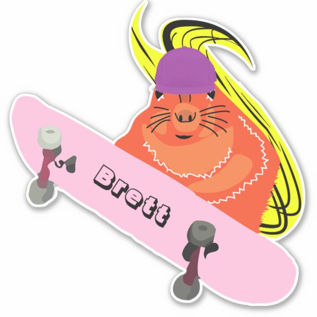 Naughty Squirrel #311 Brett Skateboarding (Front)