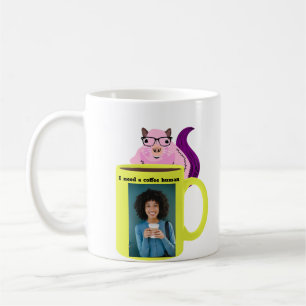 Naughty Squirrel #344 Coffee Human Mug
