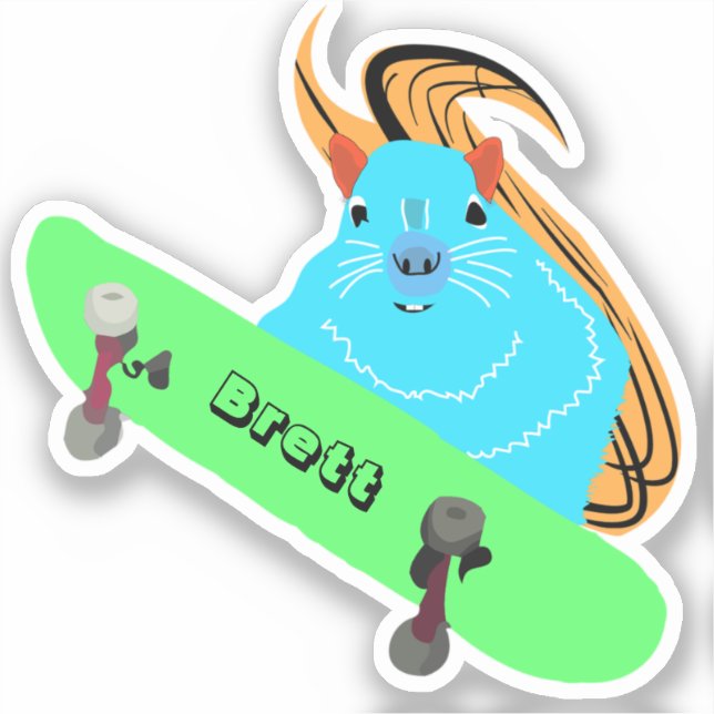 Naughty Squirrel #430 Brett Skateboarding (Front)