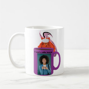 Naughty Squirrel #469 Coffee Human Mug