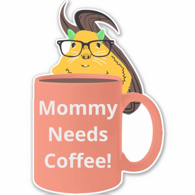 Naughty Squirrel #515 Coffee Cup (Front)