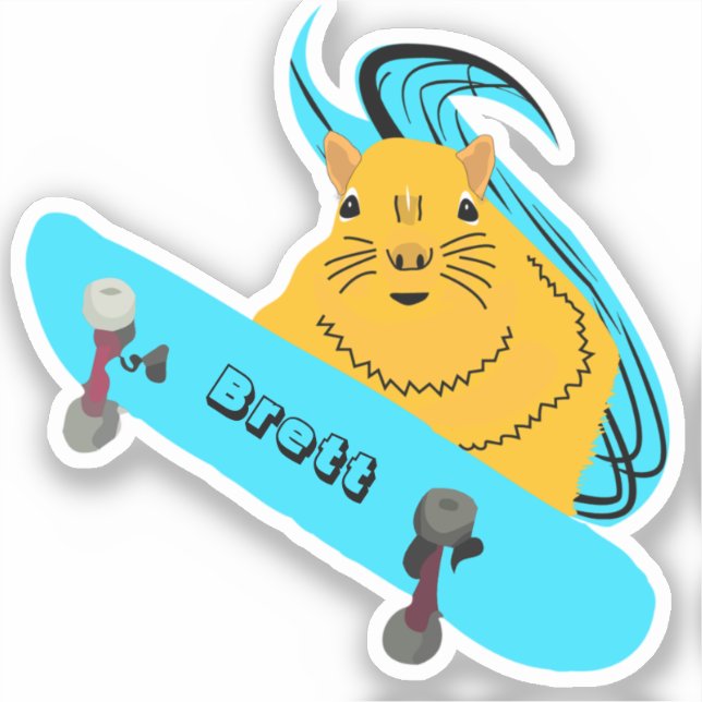 Naughty Squirrel #526 Brett Skateboarding (Front)