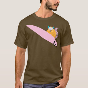 Naughty Squirrel 592 Surfing T-Shirt