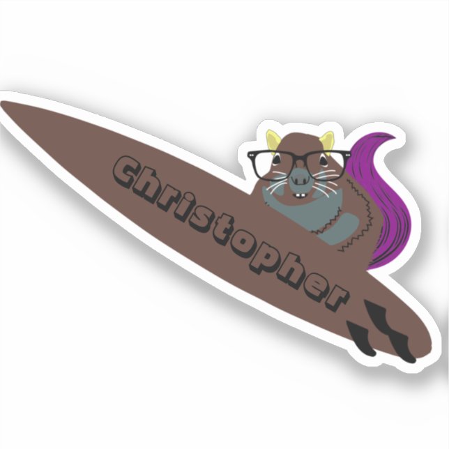 Naughty Squirrel #609 Surfing (Front)