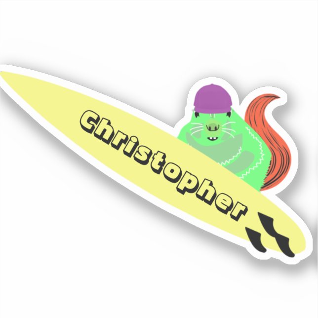 Naughty Squirrel #697 Surfing (Front)