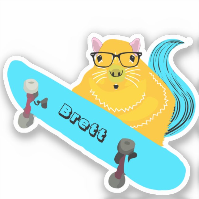 Naughty Squirrel #750 Brett Skateboarding (Front)