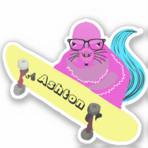 Naughty Squirrel #963 Custom Name Skate