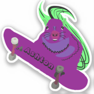 Naughty Squirrel #981 Custom Name Skate