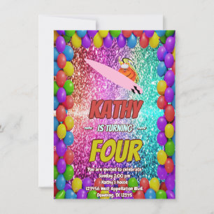 Naughty Squirrel Fun Birthday Cheeky party invite