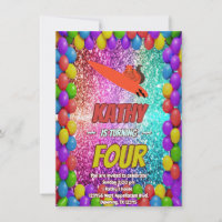 Naughty Squirrel Fun Birthday Cheeky party invite