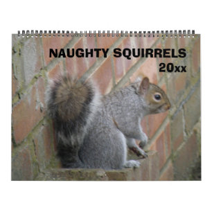 Naughty Squirrels Custom Calendar