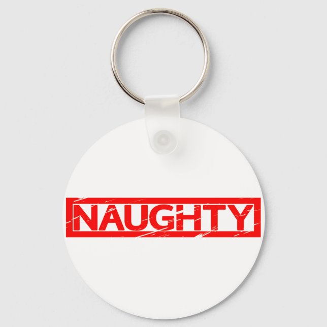 Naughty Stamp Key Ring (Front)