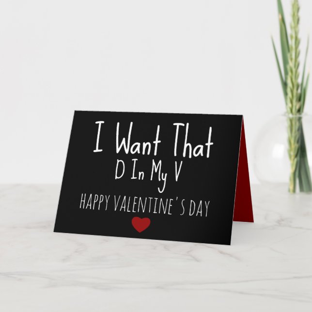 Naughty Valentines Day Card for Boyfriend - Funny (Front)