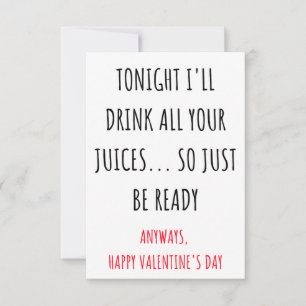 Naughty Valentines day card for him & her