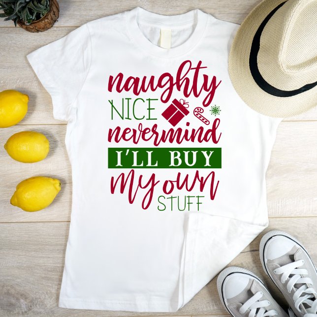 Naughty vs nice, cool funny T-Shirt (Creator Uploaded)