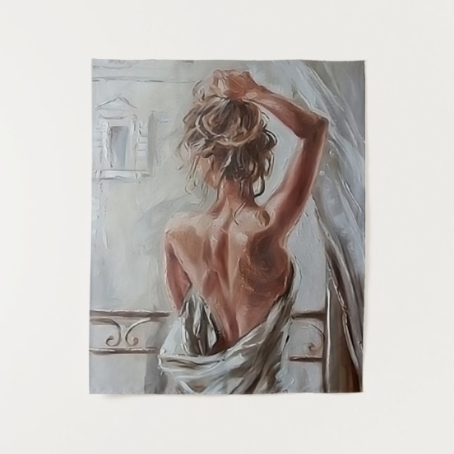 Naughty wake up tapestry (Front)