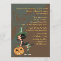 Naughty Witch Invitation