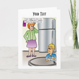 Naughty Words Folded Greeting Card