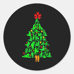 Naughty Xmas Ornaments Kamasutra Adult Humor Chris Classic Round Sticker