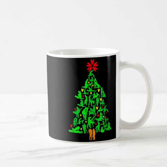 Naughty Xmas Ornaments Kamasutra Adult Humor Chris Coffee Mug (Right)