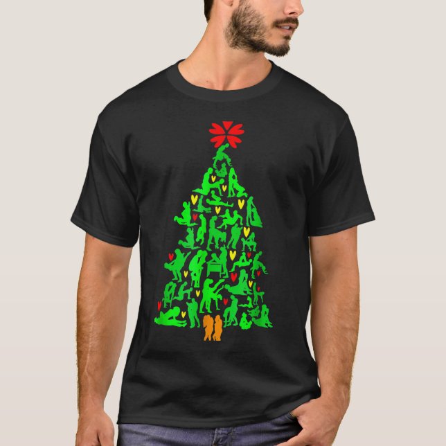 Naughty Xmas Ornaments Kamasutra Adult Humor Chris T-Shirt (Front)