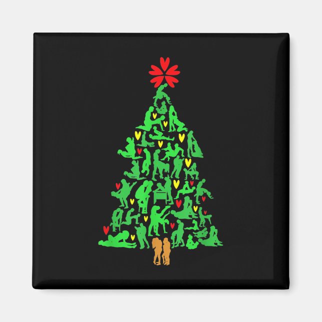 Naughty Xmas Ornaments Kamasutra Adult Humour Chri Magnet (Front)