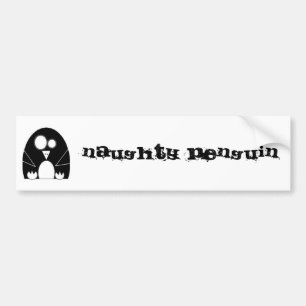 NAUGHTYPENGUIN, Naughty Penguin Bumper Sticker