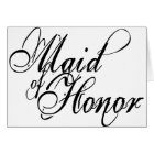 Naughy Grunge Script - Maid Of Honour Black