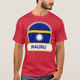Nauru Country Badge Nauru Flag T-Shirt