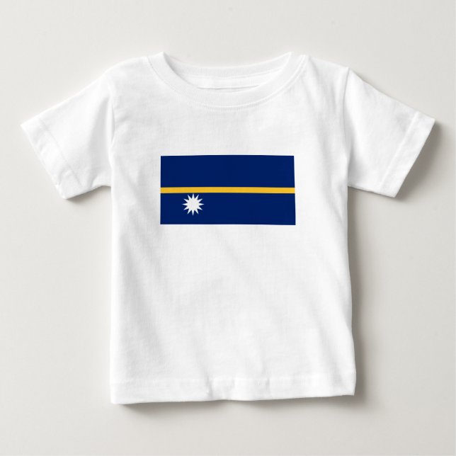 Nauru Flag Baby T-Shirt (Front)
