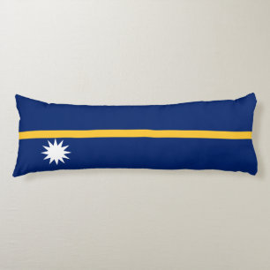 Nauru Flag Body Cushion