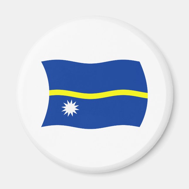 Nauru Flag Magnet (Front)