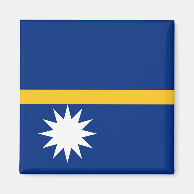 Nauru Flag Magnet (Front)