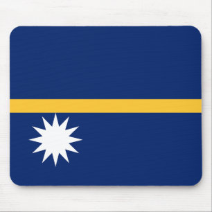 Nauru Flag Mouse Mat