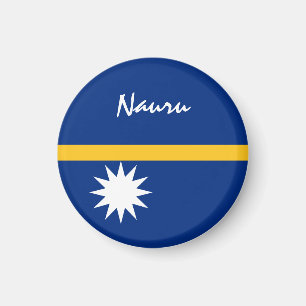 Nauru flag & Oceania - travel/sports fans Magnet