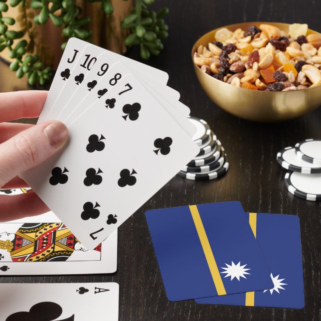 Nauru flag playing cards (In Situ)