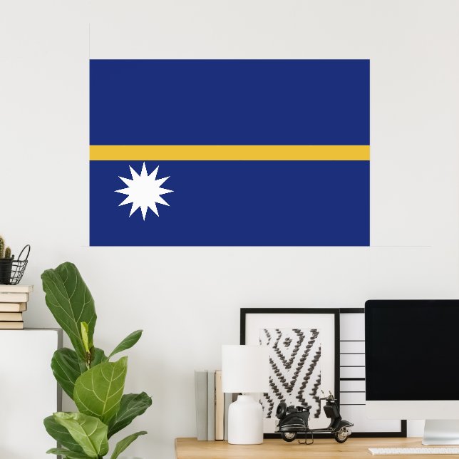 Nauru flag poster (Home Office)