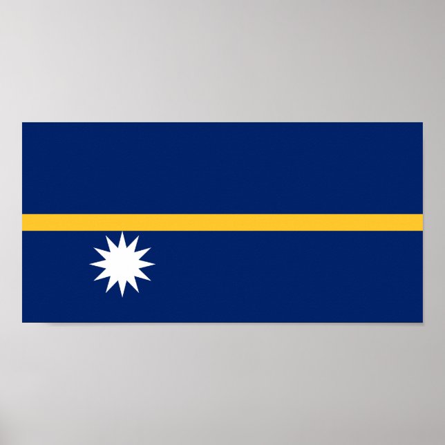 Nauru Flag Poster (Front)